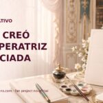 Mesa creativa palaciega original con el título Quién creó La emperatriz divorciada