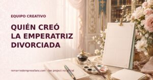 Mesa creativa palaciega original con el título Quién creó La emperatriz divorciada