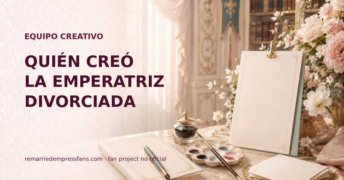 Mesa creativa palaciega original con el título Quién creó La emperatriz divorciada