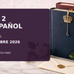 Composición original con libros palaciegos y texto Tomo 2 en español