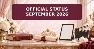 The Remarried Empress in 2026: Official WEBTOON, Books and Series Status 1 Original books, scroll, tablet and clapperboard with the text Official status September 2026