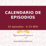 Calendario oficial de 10 episodios, del 4 al 25 de noviembre.